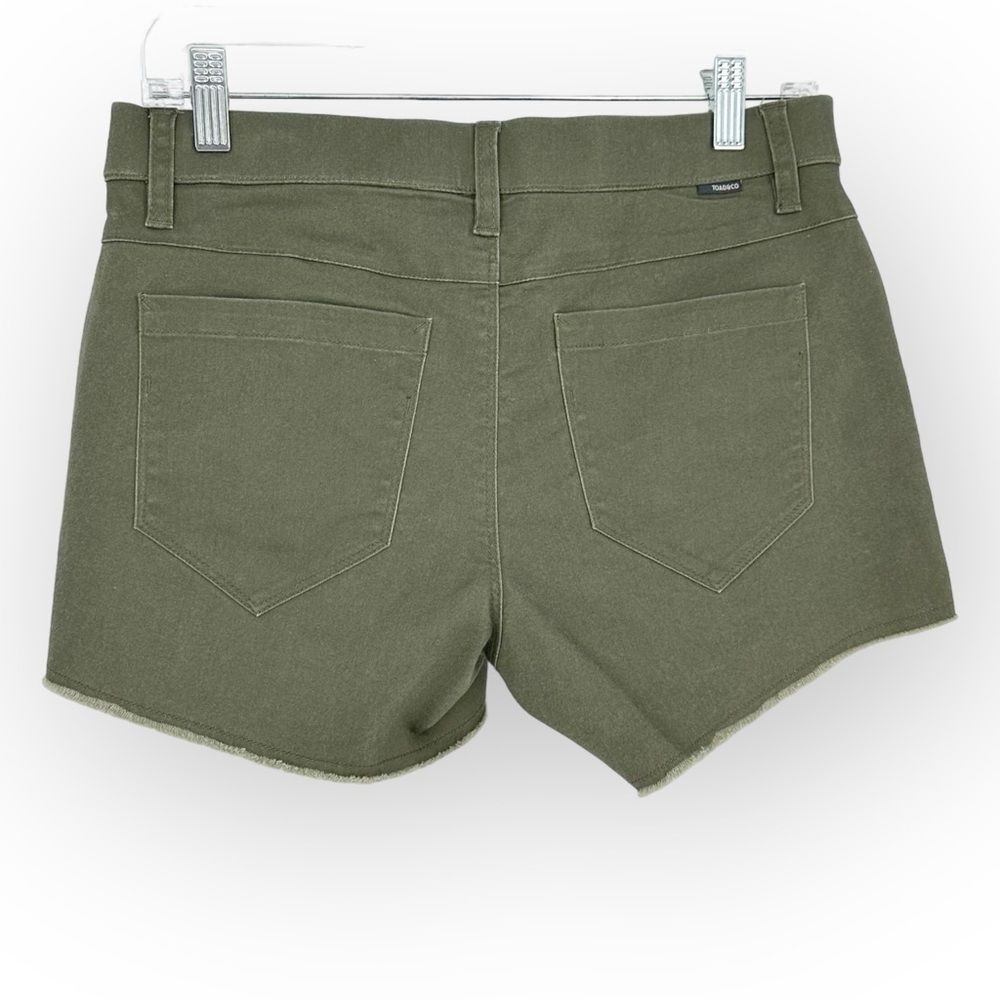 Toad&Co Olive Green Jean Shorts NWT - Picture 3 of 9